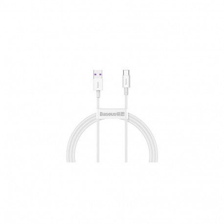 Cable USB A plug - USB C plug 66W 1.0m white (do not compatible with iPhone 15) Superior BASEUS