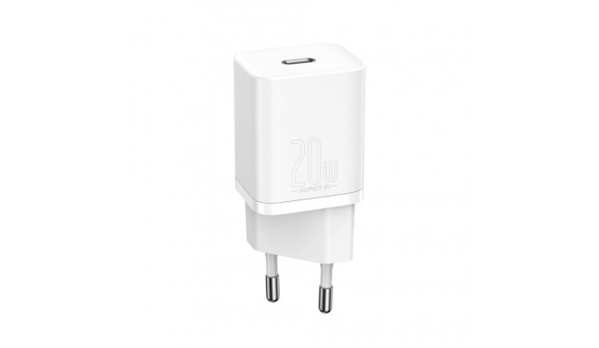 Seina kiirlaadija Super Si 20W USB-C QC3.0 PD, valge