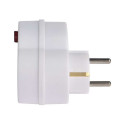 Adaptor SCHUKO Plug 2x + 1x with switch