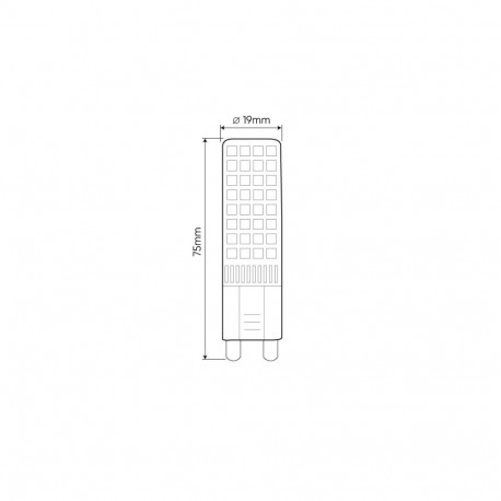 LED bulb G9 230V 12W, 1160lm, neutral white, LED line