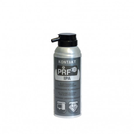 Pure isopropanol, which removes dirt, oil, grease and resin from printed circuits, magnet heads. PRF