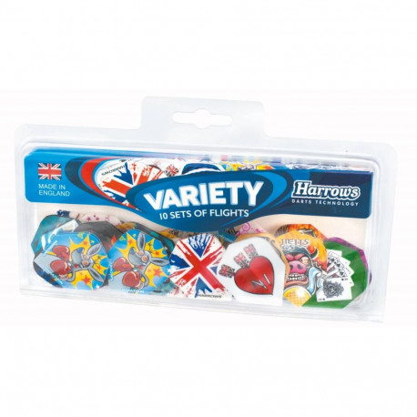 Darts flights HARROWS VARIETY PACK 10x3pcs