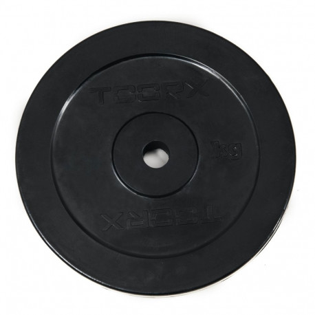 Toorx Rubber coated weight plate 2 kg, D25mm