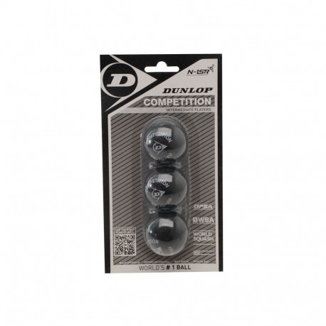 Squash ball Dunlop COMPETITION 3-blister