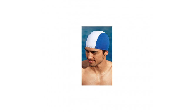 Fabric swimming cap FASHY 3241 05 blue/white, mens