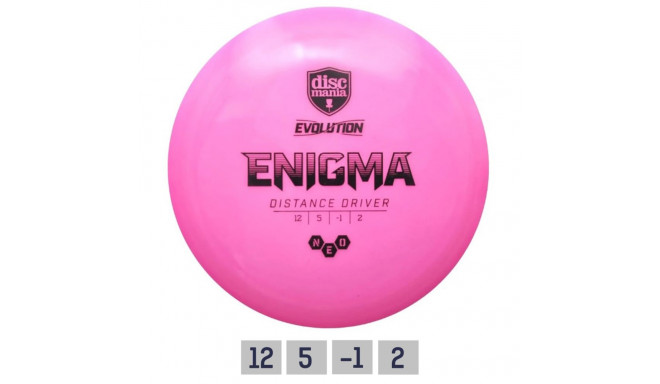 Discgolf DISCMANIA Distance Driver NEO ENIGMA Evolution 12/5/-1/2 Pink