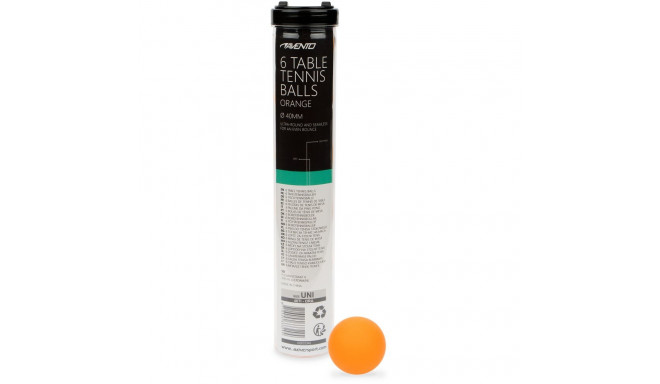 Table tennis balls AVENTO 46TI ORA Orange set 6pcs
