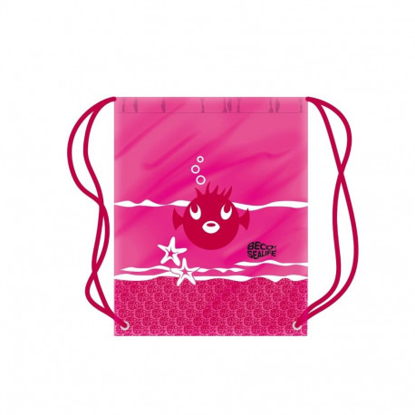 Drawstring bag BECO SEALIFE 96067 4 pink