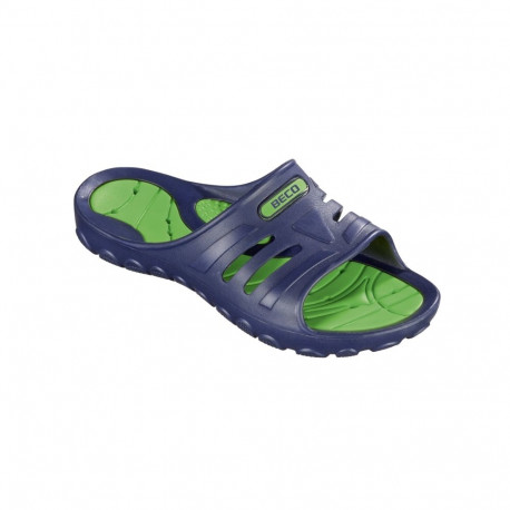 Slippers unisex BECO 90671 78 size 41 navy/green