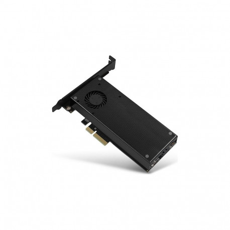 AXAGON PCEM2-DC PCI-E 3.0 4x - DUAL M.2 SSD (NVMe + SATA)  dual voltage  up to 110mm SSD  fan + heat