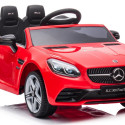 Jeździk na akumulator Mercedes BENZ SLC300 Cabrio dźwięki, światła, pilot - czerwony