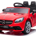 Jeździk na akumulator Mercedes BENZ SLC300 Cabrio dźwięki, światła, pilot - czerwony