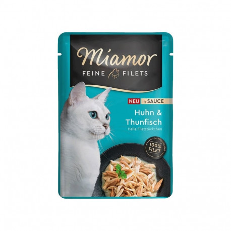 Wet Cat Food - MIAMOR Fine Filets Chicken with Tuna 100g
