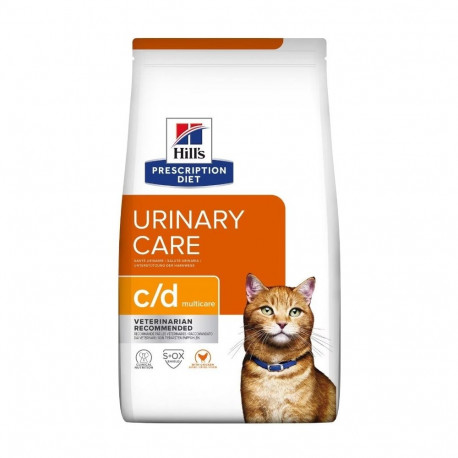 Dry Cat Food - HILL'S PD Urinary Care c/d Dry 1.5kg 32% Protein Chicken Flavor