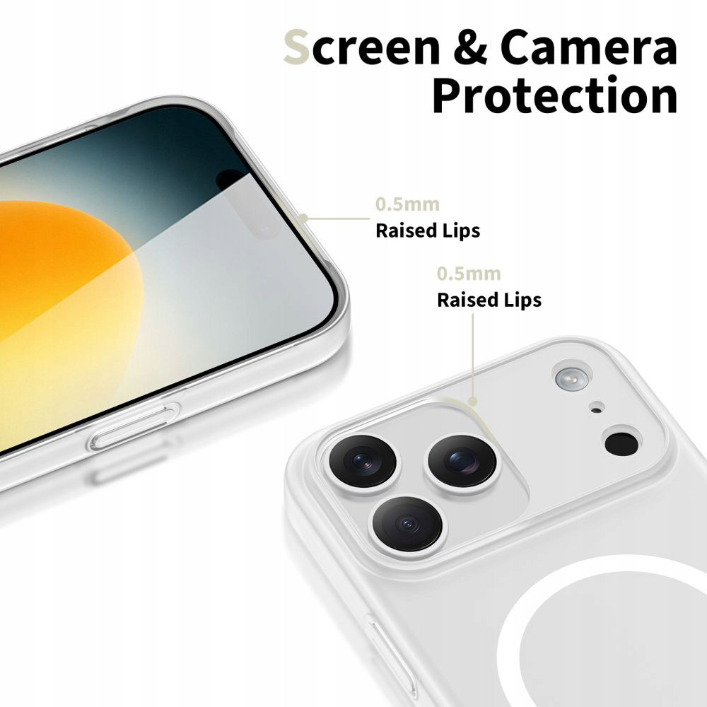 Tech-Protect kaitseümbris Apple iPhone 17 Pro Max MagSlim MagSafe, valge/matt