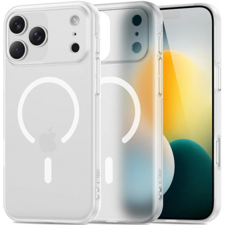 Tech-Protect kaitseümbris Apple iPhone 17 Pro MagSlim MagSafe, valge/matt
