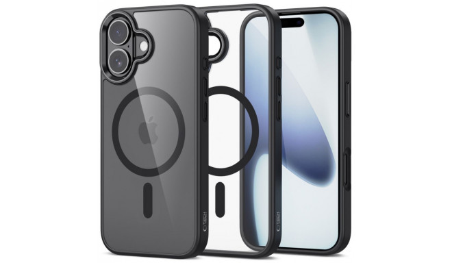 Tech-Protect kaitseümbris Apple iPhone 17 MagMat MagSafe, must/läbipaistev