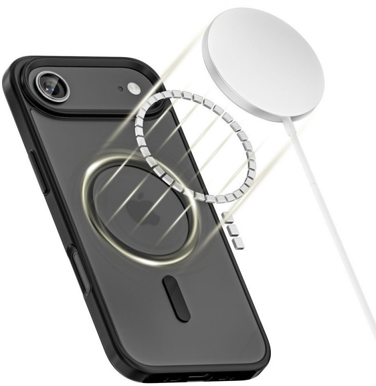 Tech-Protect kaitseümbris Apple iPhone 17 Air MagMat MagSafe, must/matt