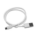 Universal charging cable Micro USB 2.0, 50cm, white