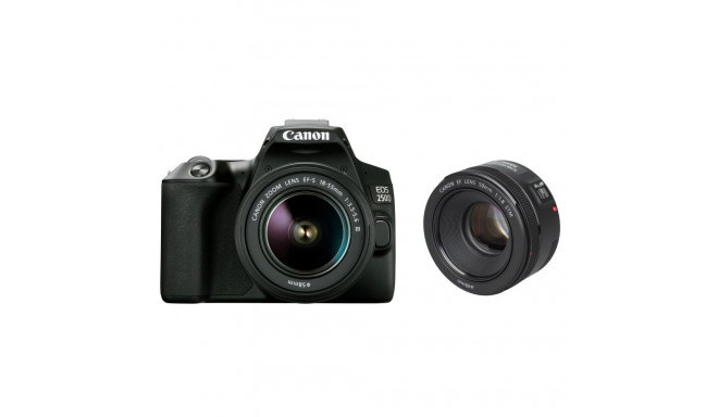 Canon EOS 250D + EF-S 18-55mm III + EF 50mm STM