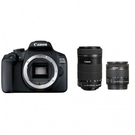 Canon EOS 2000D + EF-S 18-55mm IS STM + EF-S 55-250mm IS STM