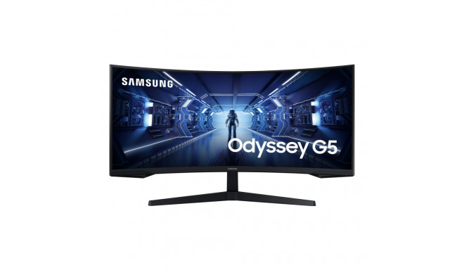 Monitor Samsung Odyssey G5 C34G55TWWP 34" 3440x1440 UWQHD curved 250cd/m² 2500:1 HDR10 1ms HDMI, Dis