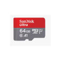 Mälukaart Sandisk Secure Digital MicroSDXC Ultra 64GB+SD adapter, lugemiskiirus kuni 140MB/s,UHS 1, 