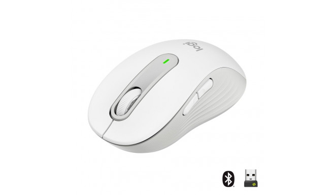 Hiir Logitech Signature M650 Wireless Mouse - OFF-WHITE / valge, 5-nupuga, Bluetooth, 2.4 GHz - Logi