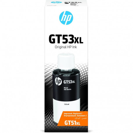 Tint HP GT53XL 1VV21AE Black/must Pigment Ink Refill Bottle 6000lk 135ml Ink Tank 410/415/416/419, S