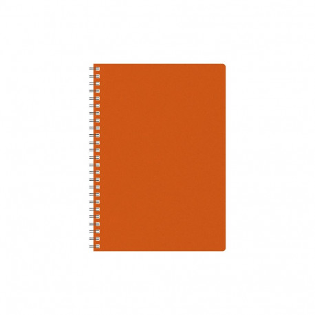 Märkmik Kantsler Kartong 140x184mm, ruut, oranž, spiraalköide, kartongist kaaned, Timer