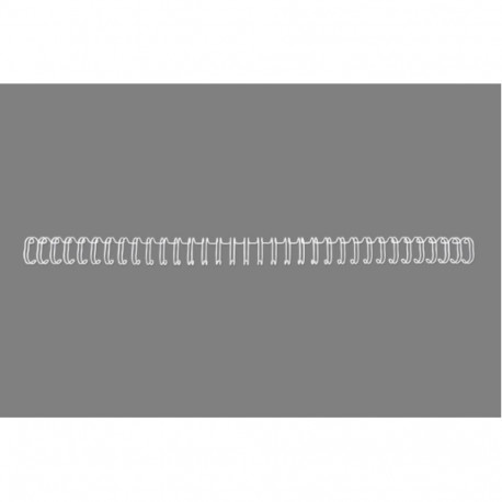 Köitespiraal traat 3:1 (34-auguga), nr6, 9,5mm, valge, kuni 65 lehte, 1pk (pakis 100tk)