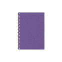 Märkmik Kantsler Kartong 140x184mm, ruut, lilla, spiraalköide, kartongist kaaned, Timer