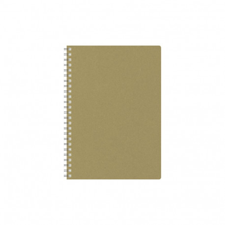 Märkmik Kantsler Kartong 140x184mm, ruut, merevaigukollane, spiraalköide, kartongist kaaned, Timer