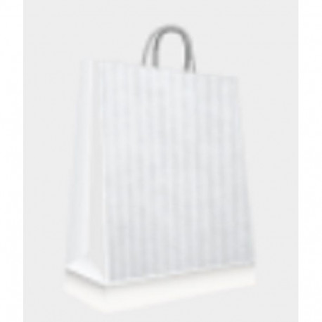 Kinkekott 24x10x32 valge, spiraal pabersangadega