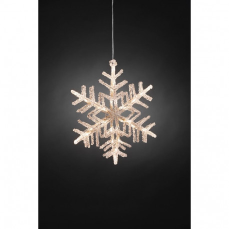 Akrüülist lumehelves 30x30cm, 36ww LED tuld, IP20 trafo, 500cm juhe / siseruumi