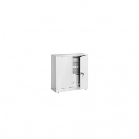 Arhiivikapp/ hoiukapp Style met. madal 2 riiulit 11904, h-1000x1000x400mm, lukustatav pöördkäepide+2