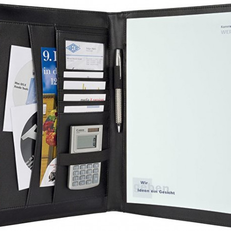 Mapp A4 Wedo Elegance 25x3x33 cm, must