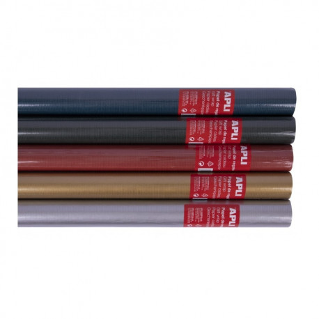 Pakkepaber Kraft, 60gsm, 70cmx2m, assortii,  Apli
