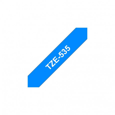 Kleepkirjalint Brother TZE-535 sinine, valge tekst, laius 12mm