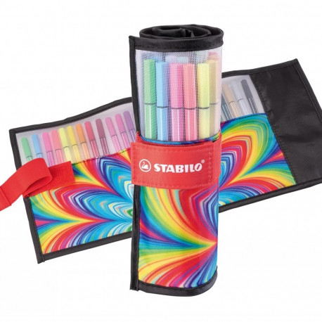 Viltpliiatsid Stabilo ARTY Pen 68, 25 värvi rullvutlaris