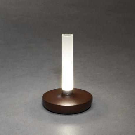 Lauavalgusti-vaas KONSTSMIDE Biarritz LED juhtmevaba, H-20.5cm, 2,5W, aku, 1800/2700/4000 K, alusega