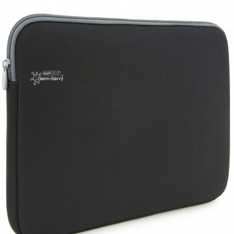 Sülearvuti ümbris Rapesco 13.3" Germ-savvy antibakteriaalne neopreen, must, lukuga, sisemõõt 325x235