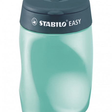 Pliiatsiteritaja 3-auguga Stabilo Easy, topsiga, mereroheline, vasakukäelistele