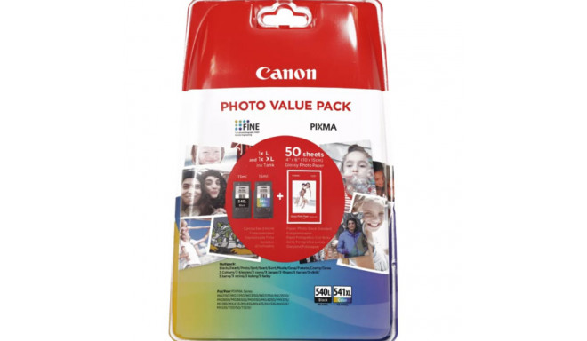 Tint Canon Photo Pack PG-540L CL-541XL must värvi komplekt PIXMA MG2150 2250 3150 3250 3510 3550 365