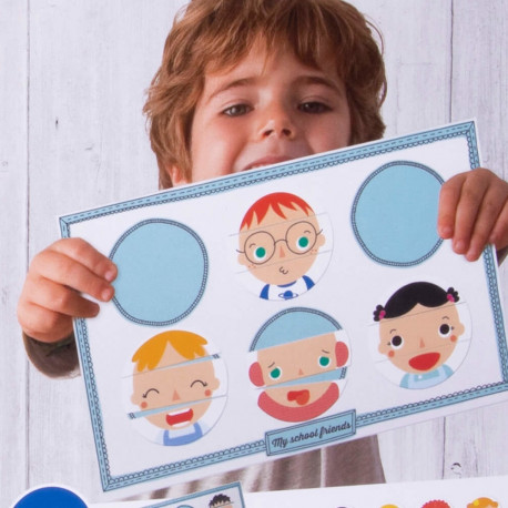 Magnetmäng Emotsioonid, alus 28x18 cm + 30 magnetit, Apli 3+