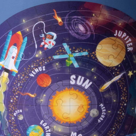 Pusle Apli Päikesesüsteem, ringikujuline, D50cm, 48 osa