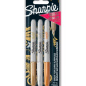 Marker permanent Sharpie Metallic ASSORTII 3tk, F 1,4mm, kuld, hõbe, pronks