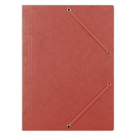 Kummiga mapp Donau, kartong 390g, A4 punane