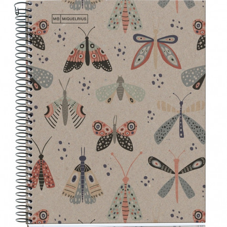 Kaustik A5 80l 5x5 ruut spiraal 2-ne augustus ECOBUTTERFLY Miquelrius