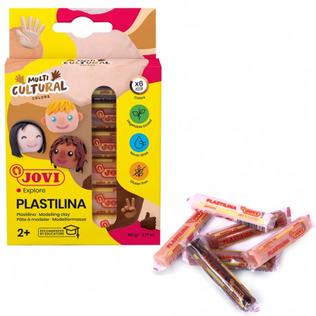 Plastiliin Jovi 6x15g nahatoonid